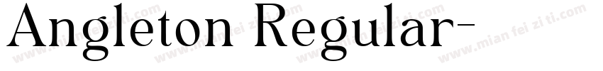 Angleton Regular字体转换